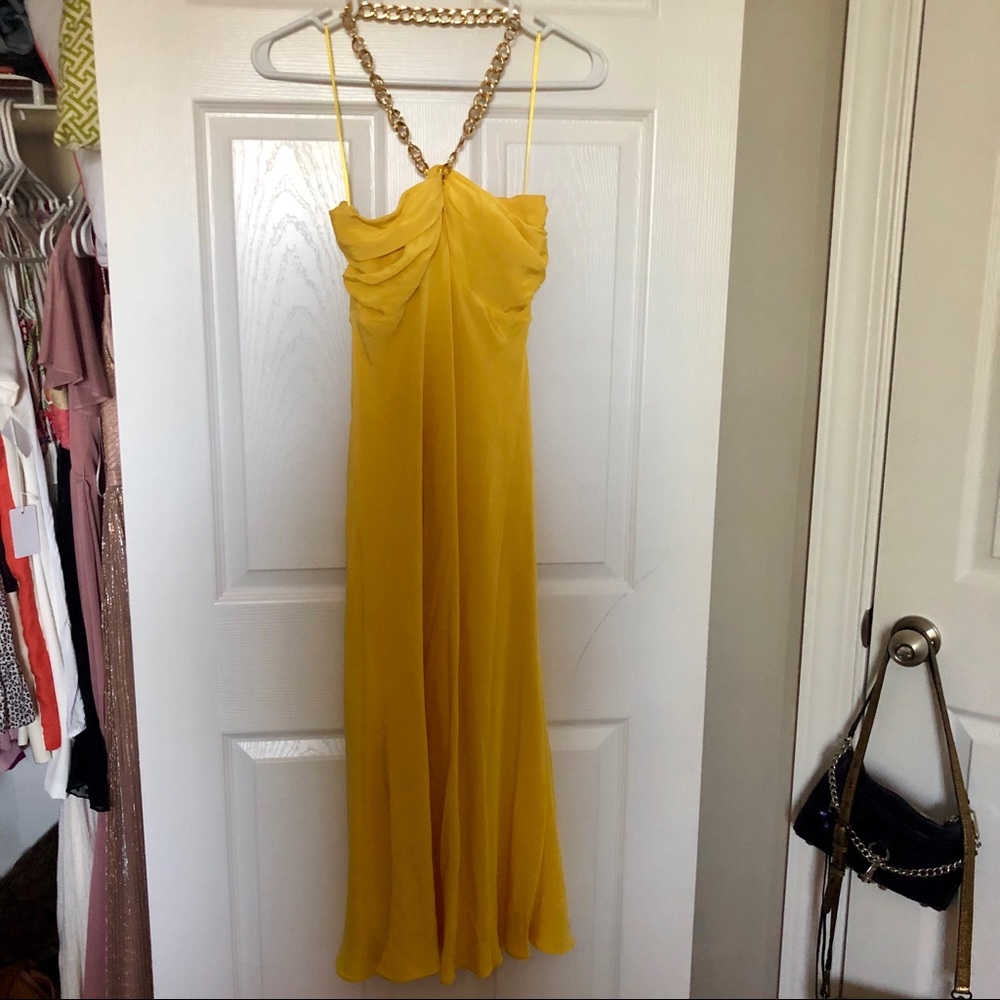 Ralph Lauren midi dress with chain detail size 4